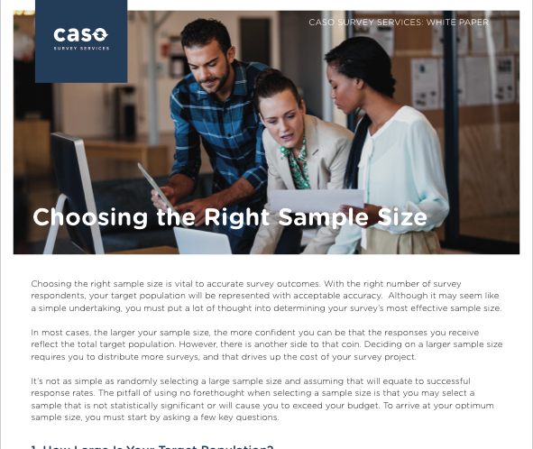 White Paper: Choosing the Right Sample Size