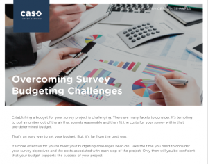 Survey Budgeting