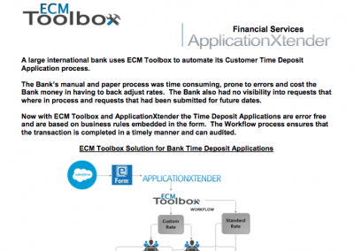 ECM Toolbox Workflow