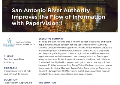 San Antonio River Authority Case Study