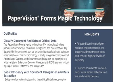 PaperVision Capture – Forms Magic