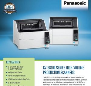 Panasonic KV-S8100 Series Spec Sheet